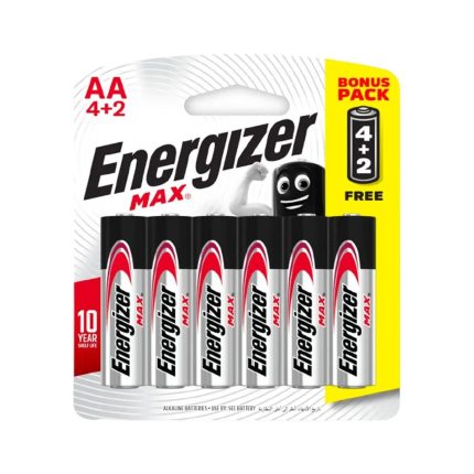 Energizer Max AA 4+2 Free Pack