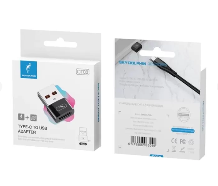 SKy dolphin OT08 Type C to USB Adapter White 1 |