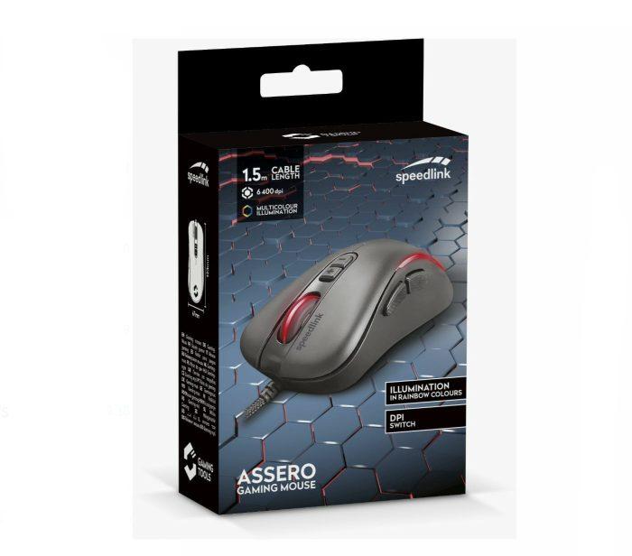 Speedlink ASSERO SL-680021-BK Gaming Mouse - Black