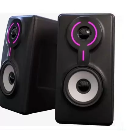 Double Bass Multimedia USB Speakers RGB DB - S404 - Black