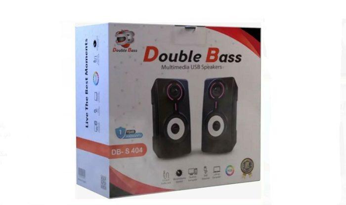 Double Bass Multimedia USB Speakers RGB DB - S404 - Black