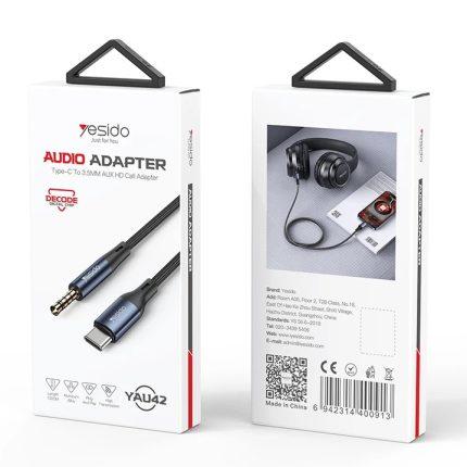 Yesido Yau42 Audio Adapter Type-C to 3.5mm Aux HD Call Adapter