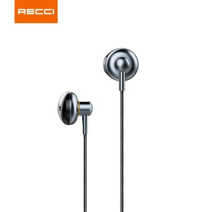Recci REP-L26 Stereo Metal Wired Earphone - Type-C