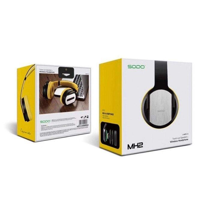 Sodo Mh2 Headphone+Speaker Twist-Out (NFC) - Yellow