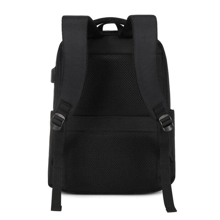 Rl-503 15.6-Inch Laptop Large Capacity Waterproof Business USB Charging Backpack, Black