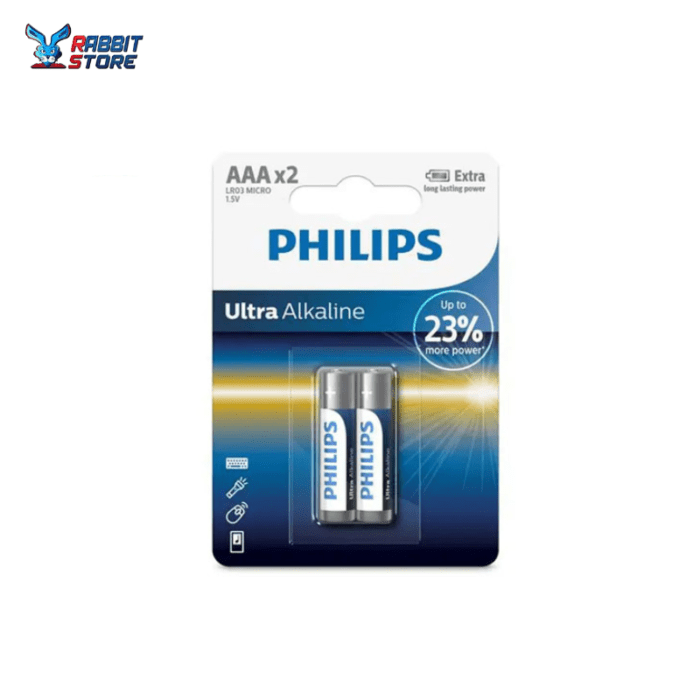 Philips 2PCS AAA Ultra Alkaline Battery 1.5V