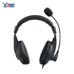 Rapoo H150S Stereo Wired Over Ear Headphones with Microphone Noise-Reduction, USB, Pc/Mac/Laptop/Chrome OS - Black