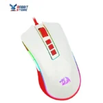 Redragon M711C Cobra Wired Gaming Mouse – White-Red - Image 2