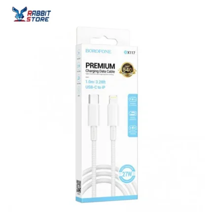 كابل بوروفون BX117 - كابل شحن وبيانات ممتاز USB C إلى IP