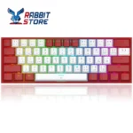 ⁦ريدراجون لوحة مفاتيح ميكانيكية فيز K617 60%، مفاتيح حمراء ابيض - احمر⁩ - الصورة ⁦2⁩