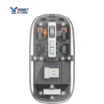 WiWU WM105 Crystal Transparent Magnetic Wireless Mouse Black