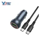 Borofone Car charger BZ32B Fresh - USB + Type C - QC 3.0 PD 48W with Type C to Type C cable