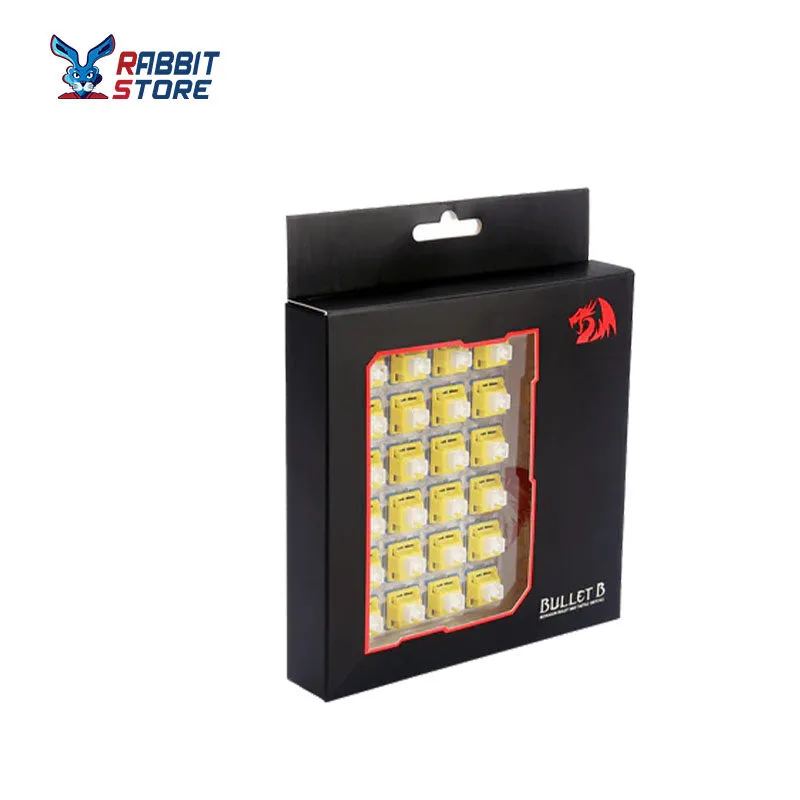 Redragon A113 Bullet-B Tactile Mechanical Switch, Hot-Swappable DIY Keyboard Clicky Switch Mod, 50 Million Click(24 pcs Switches, Keycap + Switch Puller) Redragon A113 Bullet-B Tactile Mechanical Switch, Hot-Swappable DIY Keyboard Clicky Switch Mod, 50 Million Click(24 pcs Switches, Keycap + Switch Puller) - Image 1
