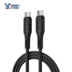 ⁦كابل WiWU Starlink 60 واط USB-C إلى USB-C اللون الاسود⁩ - الصورة ⁦2⁩