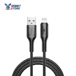 WiWU Wi-C042E Starlink USB-A to Lightning Cable – Fast Charging and Durable Design 1M | Black - Image 2