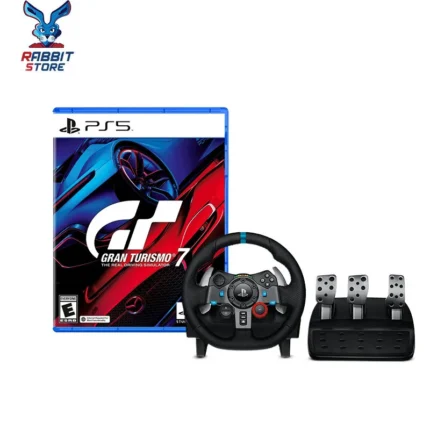 لعبة Gran Turismo 7 لجهاز PS5 + عجلة قيادة Logitech G29