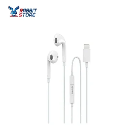 recci earphone wired lightning rep l09 white |