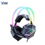 سماعة الألعاب ONIKUMA X20 Pro RGB، سماعة رأس مانعة للضوضاء، صوت محيطي 7.1 مع ميكروفون عالي الدقة، متوافقة مع PS4 والكمبيوتر الشخصي وXbox