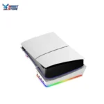 ⁦PS5 Slim and PS5 Pro USB Hub and Horizontal Stand with Cool RGB Lights. iPega. White⁩ - الصورة ⁦3⁩