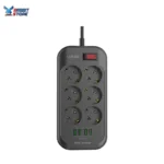 LDNIO SE6403 POWER STRIP 6 POWER SOCKET 4USB 3.4A 5V AUTO MAX 17W 2METER