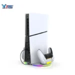 Headset Stand Storage RGB Light Supports Controller Charging PG-P5S045H New Game Console Dock Base for Ps5 Slim Joystick - Image 4