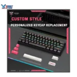 لوحة مفاتيح الألعاب الميكانيكية السلكية Onikuma G55 ذات 61 مفتاحًا مع إضاءة RGB باللون الأسود (الإنجليزية)-مفاتيح بني - الصورة 5