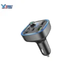 Borofone FM Transmitter BC48 Broad MP3 Bluetooth 2xUSB Type C QC 3.0 18W - Black - Image 4