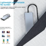 USB C HUB 11 in 1 with 4K HDMI, VGA, Type C PD, USB3.0, RJ45 Ethernet, SD/TF Card Reader, 3.5mm AUX - Image 2