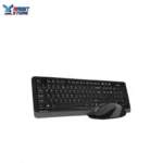 ماوس ولوحة مفاتيح بسلك F1010 من ايه 4 تيك، اسود