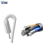 Joyroom S-A51 Cutting-Edge Series 3A Fast Charging Data Cable USB-A to Lightning 1.2m-Light Gray - Image 2