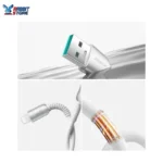 Joyroom S-A51 Cutting-Edge Series 3A Fast Charging Data Cable USB-A to Lightning 1.2m-Light Gray - Image 4