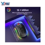 ⁦ماوس ألعاب لاسلكي M694 من ريدراجون بهيكل خلية نحل 7200 نقطة لكل انش ثلاثي الأوضاع خفيف الوزن بإضاءة ار جي بي و7 ازرار قابلة للبرمجة وبطارية تدوم طويلا ويدعم البرنامج للكمبيوتر وماك⁩ - الصورة ⁦6⁩