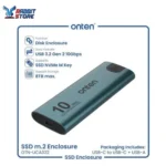 ONTEN M.2 NVMe/SATA USB-C 10Gb/s External SSD Enclosure – Model 322+ (OTN-UCA322+) - Image 2