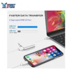 محول USB C إلى HDMI ، محول USB نوع C إلى HDMI 4K + USB 3.0 + منفذ شحن USB-C موزع 3 في 1، محول AV رقمي USB-C متعدد المنافذ لماك بوك برو/اي باد برو/آيفون 15/16 والتلفزيون والشاشة - الصورة 4