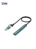 موزع ذكي 4 في 2 من أونتن OTN-UCA9703S، منفذ USB 3.0 واحد + 3 منافذ USB-C - يدعم تقنية OTG