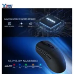 Redragon M998 Lightweight Wireless Gaming Mouse with RGB Magnetic Charging Dock, BT/2.4G Wireless/Wired Optical Mice, 24000 DPI, 5 Programmable Buttons for PC/Mac, Black - Image 2