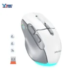 Meetion BTM001 Ergonomic Rechargeable Wireless And Bluetooth Mouse -white - Image 2