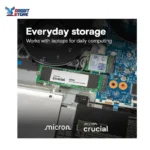 Crucial E100 1TB M.2 NVMe PCIe Gen4 Internal SSD, Up to 5,000MB/s, Laptop & Desktop Compatible - CT1000E100SSD8 - Image 2