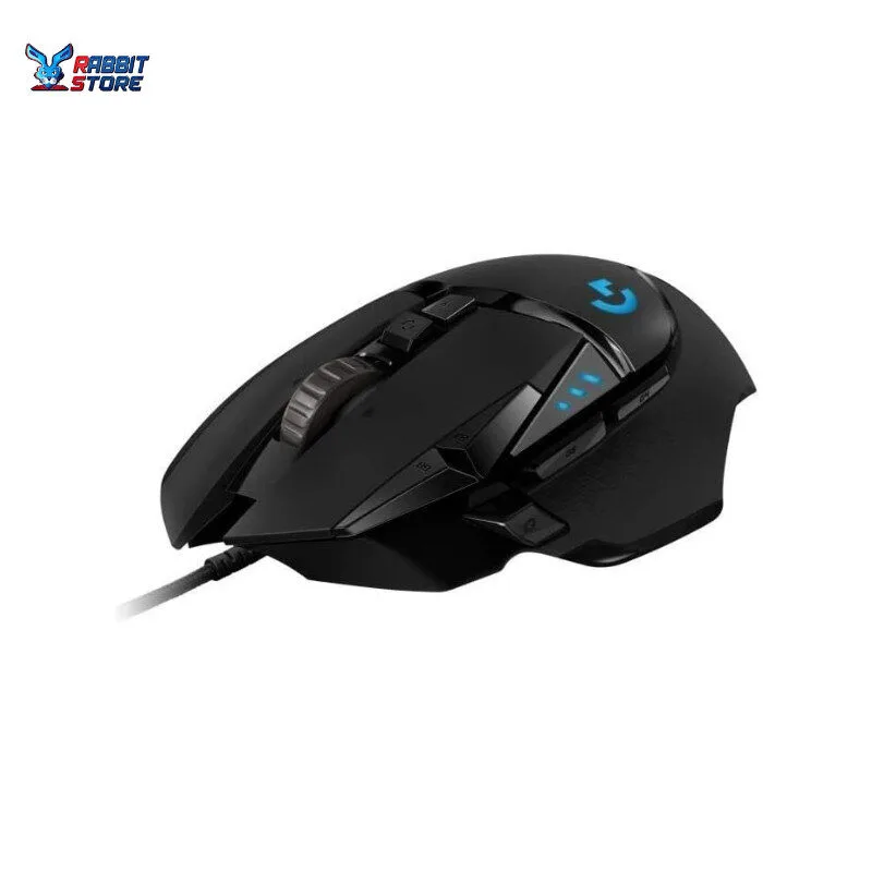 Logitech G502 HERO High Performance Wired Gaming Logitech G502 HERO High Performance Wired Gaming Mouse, HERO 25K Sensor, 25,600 DPI, RGB, Adjustable Weights, 11 Programmable Buttons, On-Board Memory, PC/Mac - Black - Image 1