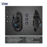 Logitech G502 HERO High Performance Wired Gaming Mouse, HERO 25K Sensor, 25,600 DPI, RGB, Adjustable Weights, 11 Programmable Buttons, On-Board Memory, PC/Mac - Black - Image 5