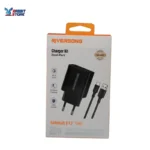شاحن RIVERSONG SafeKub D12 CCM2 20W بمخرجين مع كابل USB-A لـ USB-C (اسود) - الصورة 3