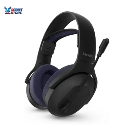 Lenovo Legion H410 Wireless Gaming Headset, Bluetooth or 2.4 GHz USB-A Connection, Lightweight (304 Grams), Adjustable Headband, Flip to Mute Mic, Black