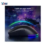 Lenovo Legion M220 Wireless RGB Gaming Mouse, Tri-Mode (Bluetooth, 2.4GHz & Wired), 5000 DPI Optical Sensor, 2-Zone RGB Lighting, 100Hr Battery, 7 Buttons, USB-C Rechargeable-black - Image 5