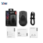 Lenovo Legion M220 Wireless RGB Gaming Mouse, Tri-Mode (Bluetooth, 2.4GHz & Wired), 5000 DPI Optical Sensor, 2-Zone RGB Lighting, 100Hr Battery, 7 Buttons, USB-C Rechargeable-black - Image 10