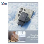 Joyroom JR‑TCF23 25 W USB‑C PD Fast Wall Charger with 1 m USB‑C to USB‑C Cable, Single Port Rapid Charging Adapter for Smartphones & Tablets - Black - Image 5