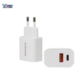 RIVERSONG SafeKub D12 CCM2 20W Dual-Port Wall Charger with USB-A to USB-C Cable (white) - Image 2