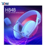 Redragon H848 Bluetooth Wireless Bluetooth Gaming Headset - Lightweight - 7.1 Surround Sound - 40mm Driver - Detachable Microphone - Multiplatforms for PC, PS5/4/3, Switch, Mobile Phone-White - Image 2
