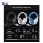 Redragon H848 Bluetooth Wireless Bluetooth Gaming Headset - Lightweight - 7.1 Surround Sound - 40mm Driver - Detachable Microphone - Multiplatforms for PC, PS5/4/3, Switch, Mobile Phone-White - Image 5