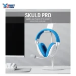 Redragon H878 3-Mode Wireless Blue Lighting Gaming Headset - Lightweight - 7.1 Surround Sound - 40MM Drivers - Detachable Microphone - Multi Platforms for PC, PS5/4/3, Switch, Mobile, White&Blue - Image 2